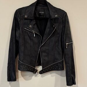 Insight Black Suede Studded Jacket